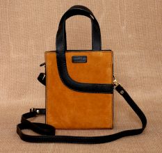 Handmade Hazel Charcoal Sling Bag Leather Sleek